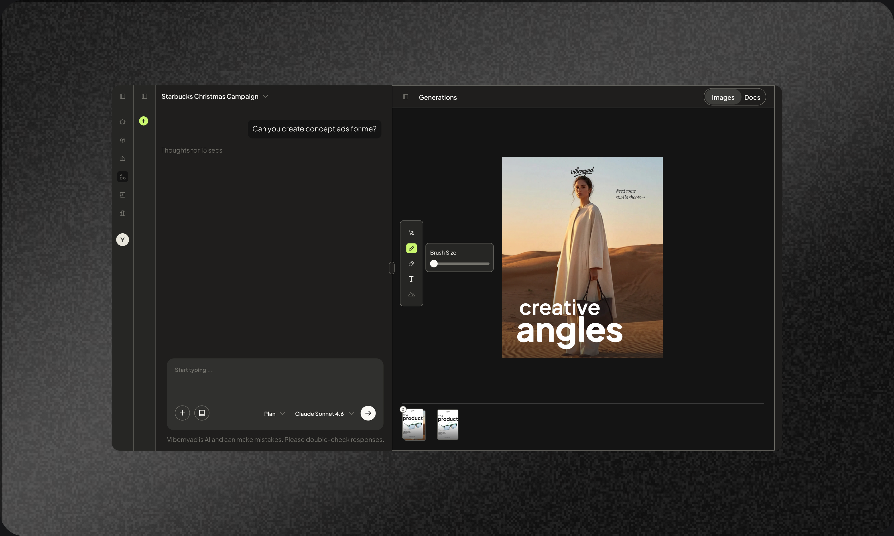 The agent creates and fixes in a loop