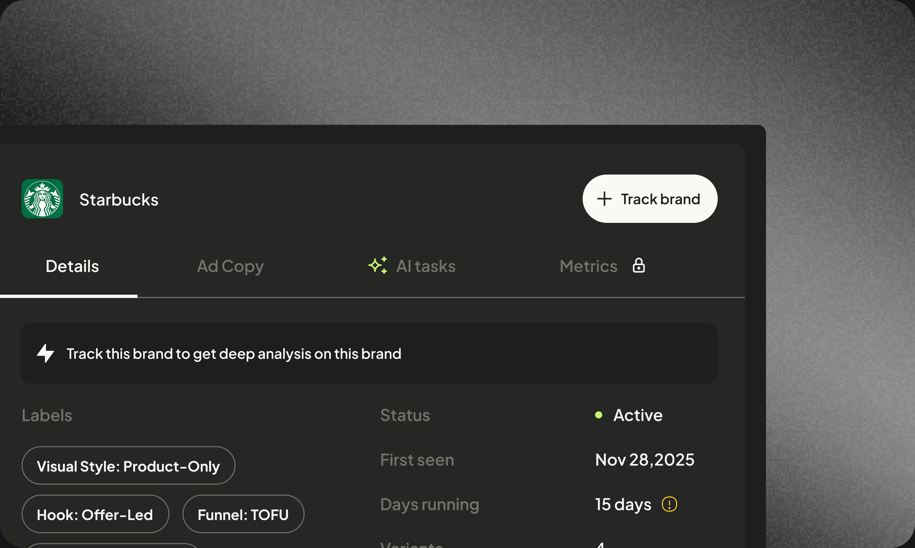 Track any competitor, no limits
